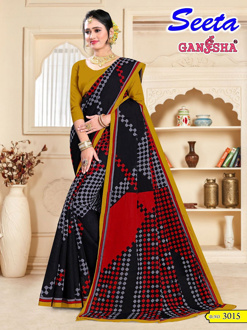 Seeta Vol 3 By Ganesha Daily Wear Pure Cotton Sarees Wholesale Market In Surat